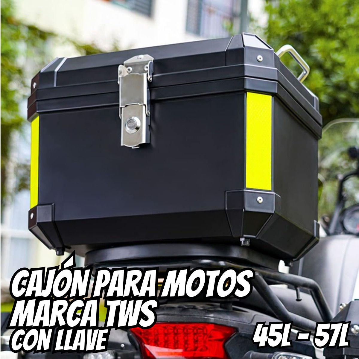 CAJÓN CON SEG. PARA MOTOS MARCA TWS - FEL2412204 45L - Imagen 3